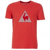 Le Coq Sportif Geo T Rouge - T-Shirts Manches Courtes Homme Site Officiel